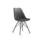 - Lema Velvet Dining Chair - Grey