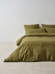 Linen House Jerome Olive Duvet Cover Set