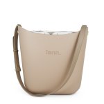 Sand Pattern Inner Gold Zip Light Stone Flat Handle