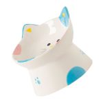 Besportble Elevated Ceramic Cat Bowl For Comfortable Feeding High Base Design For Better Digestion And Easy Use Cute Cat Bowl Fo