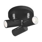 Rialto Triple Spotlight Black White - White