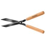 Grass And Hedge Shear With Metal Teethed Blades And Wood Handle