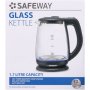 Safeway Cordless Glass Kettle 1.7L