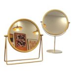 Modern Minimalistic Desktop Makeup Vanity Mirror Rose Gold