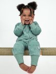 Pistachio Plushiegrow Winter Baby And Kids Onesie