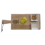 Trudeau Tapas Spade Serving Board With 2 Dishes