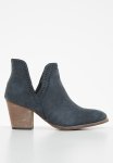 Side Cut Out Ankle Boot - Navy