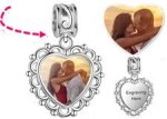 CAS101996 - 925 Sterling Silver Personalized Dangle Photo Charm