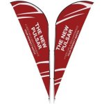 3M Legend Sublimated Sharkfin Double-sided Flying Banner 1 Complete Unit