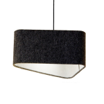 Olivia Pendant - Charcoal Felt Pendant