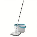 1 Set Sewage Separation Hands-free Wash Mop And Bucket Set Household Rotating Floor Mop Lazy Mop Dust Removal Mop Dry And Wet Us