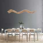 Flow Oak Veneer LED Pendant Light