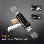 Boost Your Mobile Phone's Performance With This 5-IN-1 USB Type C usb micro Usb tf sd Memory Card Reader Otg Adapter