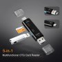 Boost Your Mobile Phone's Performance With This 5-IN-1 USB Type C/usb/micro Usb/tf/sd Memory Card Reader Otg Adapter