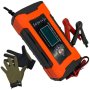 Smart Pulse Lead-acid Battery Maintain Repair & Charge Charger & Gloves