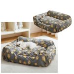Manon Rosa Dog Bed Cover Waterproof Machine Washable Pet Mattress Protector Hair-resistant Removable For Square And Round Pet Be
