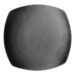 Nova Style Arc Square Plate 30CM Matt Black Set Of 6
