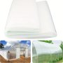 1 Pack Farm Clear Greenhouse Plastic Film Sheeting Cover Uv Resistant Polyethylene Film Hoop House Garden Green House Plant Cover Sheeting