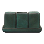 Nova Style 4PC Condiment Set Green