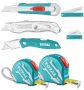 Total Tools 7PCS Measuring Tape And Utility Knife Set