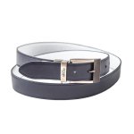 Reversible Belt Genuine Leather - 5279 - White And Ocean Blue