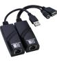 MicroWorld USB Extender Over CAT5/6 Up To 100M With External Power Support USB-RJXT1