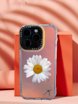 White Daisy - Iphone Holographic Cover - Iphone 13 Pro Max