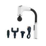 Handheld Massager & Electric Facial Gun Black & White