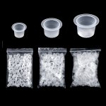100PCS Tattoo Ink Cups - 9 12 15MM Caps For Tattoo Machines