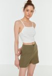 Back Tie Detail Top - White