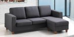 Flash 3 Seater Sofa With Movable Ottoman Aegean Fabric