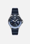 Armani Gmt Dual Time Watch - AR11592 - Blue silver