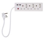 6 Way Multi Plug With 2 Usbs