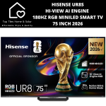 Hisense UR8S Hi-view Ai Engine 180HZ Rgb Miniled Smart Tv - 75 Inch 2026