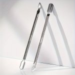 Stainless Steel Dual-ended Cuticle Pusher - Ergonomic Manicure & Pedicure Tool For Salon-quality Nail Care Nail Clippers Toe Nai
