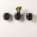 Moonrock Planter Large - Matt Black