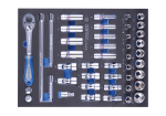 Socket Set Combination 3 8" Eva Foam 44PC
