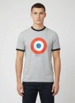 Ben Sherman Target T-Shirt Andover Mel - XXL Grey