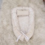 Baby Nest Baby Sleeping Pod Beige Leaf Set Neutral