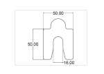 2.0MM Precut Slotted Shim 50X50 Slot 16MM Pack Of 10