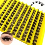 120PCS Clusters Lashes Thick Fluffy Curling All-match Diy Comfortable Faux Mink False Eyelashes