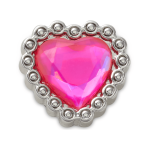 Gorgeous Heart Gem Jibbitz - Multi Osfa
