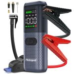 Jump Starter With Air Compressor Powerbank Flashlight For Car 8000MAH