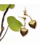 Goldair Gold Heart Chain Earrings - Gold Free