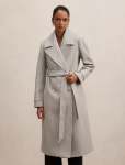Sandy Petite Belted Coat - 16 Soft Grey Marle