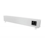 Electric Freestanding Glass Face Heater - White