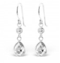 B85-C1385 - 925 Sterling Silver Cubic Zirconia Dangle Earings