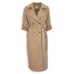 Camel Sueded Scuba Trenchcoat