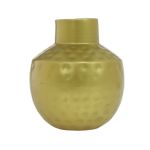 Gold Vase Bottle - Hammered Metal Design 4