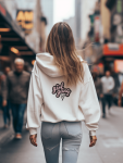 Girl Gang Summer Hoodie - White - Large